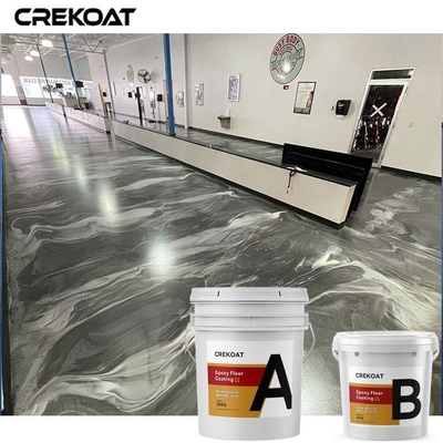 Residential Metallic Epoxy Floor Coating Create Three Dimensional Effects