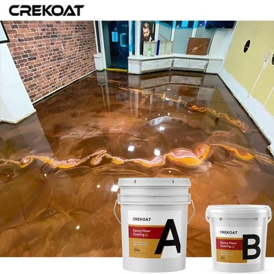 Industrial Concrete Metallic Epoxy Floor Coating With Resin And Pigments
