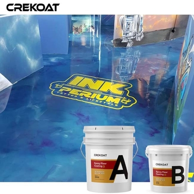 Color Pigments Metallic Epoxy Floor Coating Durable Long-Lasting Flooring