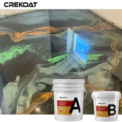 Unique Metallic Epoxy Floor Coating Pearlescent Light Reflective