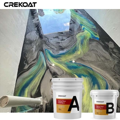 Mica Pearl Metallic Epoxy Floor Coating Self-Leveling Low Odor