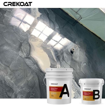 High Gloss Finishes Metallic Epoxy Floor Coating Maintenance And Barrier Free
