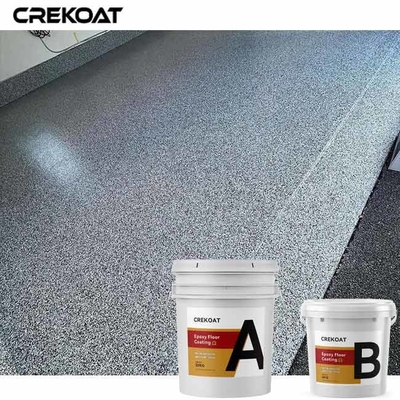 Superior Bonding Blue Flake Epoxy Floor Coating Blending Durability Naturally De Foaming