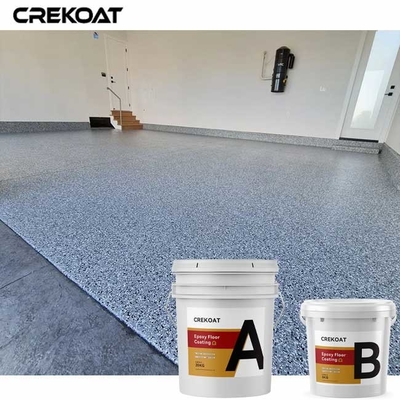 Smooth Textured Variations Epoxy Flake Floor Coating Moisture Proof For Different Surfaces