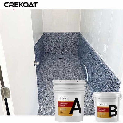 Smooth Textured Variations Epoxy Flake Floor Coating Moisture Proof For Different Surfaces
