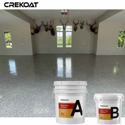 High Gloss Blending Color Epoxy Flake Floor Coating For Hangars Aircraft Facilities