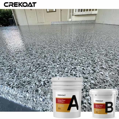 Seamless Epoxy Multi Flake Coating Against Retail Warehouses Daily Wear