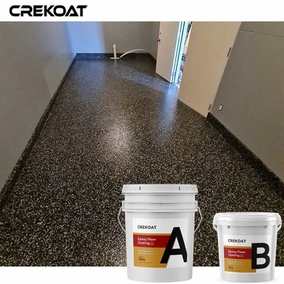 Commercial Areas Paint Chip Epoxy Floor Coating With Blending Decorative Flakes