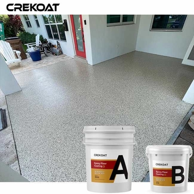 Versatility Art Epoxy Flake Floor Coating Eco Friendly Retail Elegance