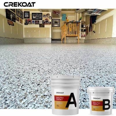 Hygienic Epoxy Flake Floor Coating For Hospital Residential Garages Flooring