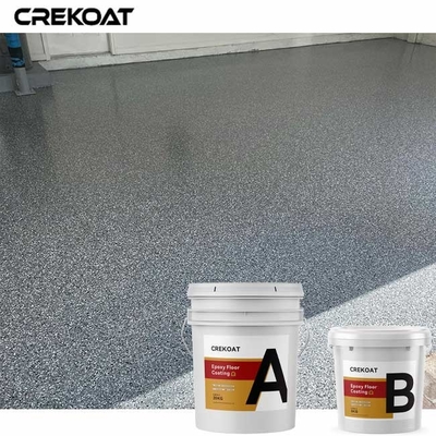 MSDS Epoxy Flake Floor Coating Scratches Resistant Easy To Clean