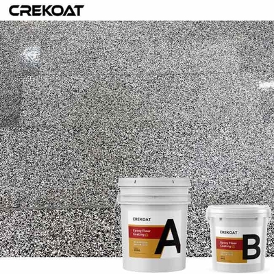 Low Maintenance Garage Floor Flake Epoxy Anti Abrasion Non - Toxic
