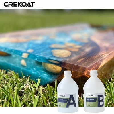 Crystal Clear Epoxy Resin And Hardener To Tabletops And Countertops