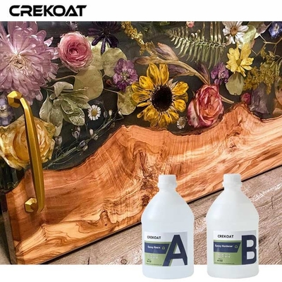 Glossy Clear Epoxy Resin Ideal For Preserving Organic Elements Like Flowers