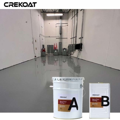 Self Leveling Industrial Clear Epoxy Floor Coating With Decorative Vinyl Flakes