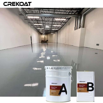 Self Leveling Industrial Clear Epoxy Floor Coating With Decorative Vinyl Flakes