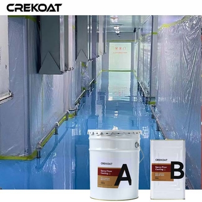 Non-Yellowing Industrial Epoxy Floor Coating Excellent Adhesion To Concrete Substrates