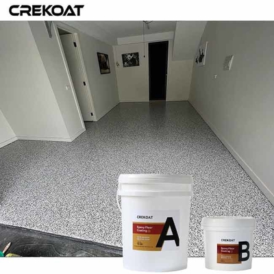 Transparent Polyaspartic Garage Coating Vibrant Color Adhesive To Concrete