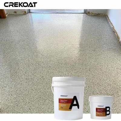 Low Odor Polyaspartic Flake Floor Gloss Retention Maintains Glossy Finish Over Time