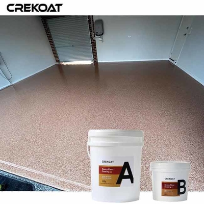 Unique Look Epoxy Flake Floor Coating Resistant To Yellowing And Discoloration