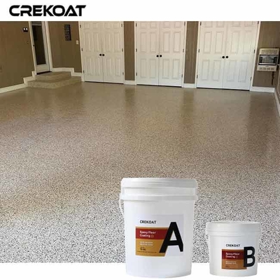 Versatile Design Epoxy Flake Floor Coating With Metallic Flakes Unique Look