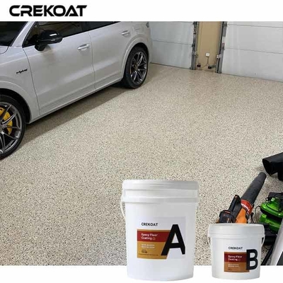 Textured Surface Epoxy Flake Floor Coating Extensive Color And Design Customization