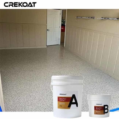 High-Gloss Epoxy Flake Floor Coating Over Existing Concrete Surfaces