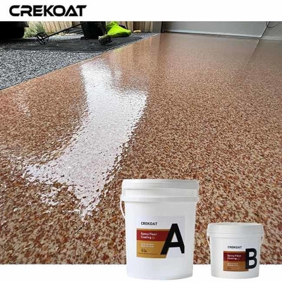 Low VOC Epoxy Flake Floor Coating Offer Unique Blend Of Multicolored Flakes