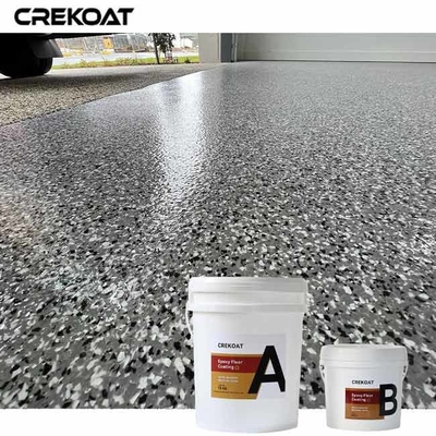 Slip-Resistant Epoxy Flake Floor Coating High Customization In Colors And Patterns