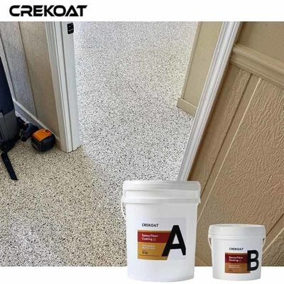 Textured Surface Epoxy Flake Floor Coating Extensive Color And Design Customization