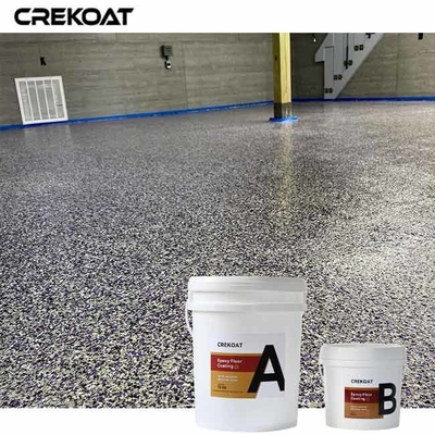 Multi-Layer Epoxy Flake Floor Coating Featuring UV Stability For Indoor And Outdoor