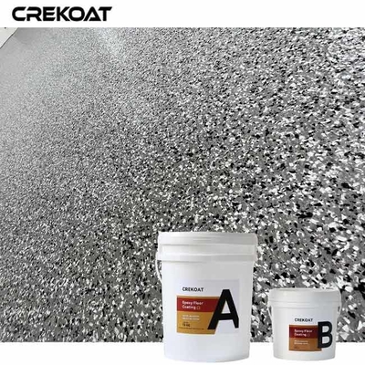 UV Stable Epoxy Flake Floor Coating Seamless For Smooth Surface