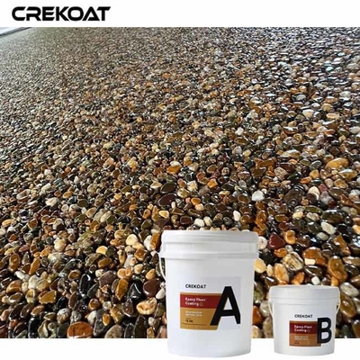 Water-Based Resin Washed Stone Epoxy Floor Coating Slip-Resistant Properties