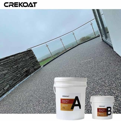Outdoor Resin Washed Stone Water-Based Epoxy Floor Coating For Floor And Walls