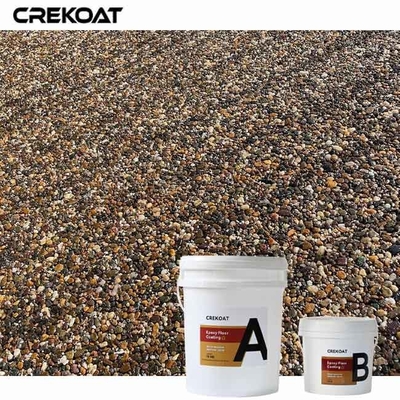Water-Based Resin Washed Stone Epoxy Floor Coating Slip-Resistant Properties