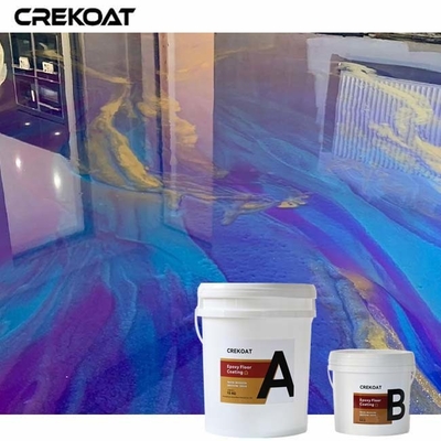 Durable Purple Metallic Epoxy Floor Coating For Residential And Commercial Environments