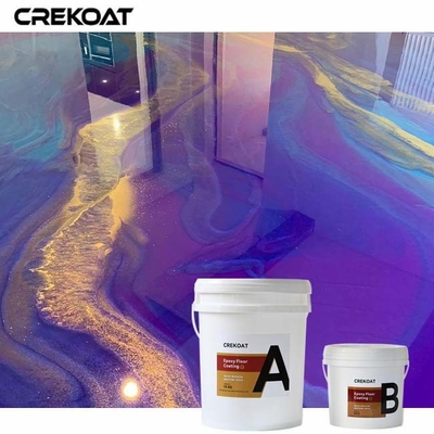 Durable Purple Metallic Epoxy Floor Coating For Residential And Commercial Environments