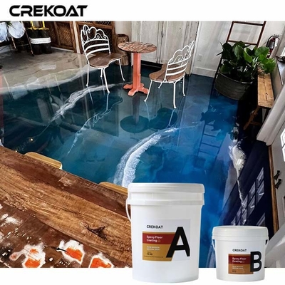 Quick Cure Times Metallic Polyaspartic Floor Coating Enhanced Resistance To Yellowing