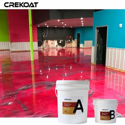 Non-Yellowing Metallic Epoxy Floor Coating Waterproof And Moisture-Resistant