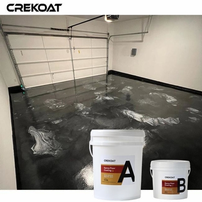 Glossy Metallic Epoxy Floor Coating Embedded Glitter Or Metallic Flakes For Added Sparkle