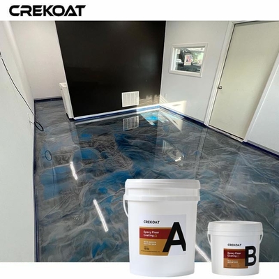 Low VOC Metallic Epoxy Floor Coating Customizable Patterns And Designs
