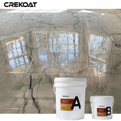 Non-Toxic Pure Metallic Epoxy Floor Coating Of Gloss Or Matte Finishes
