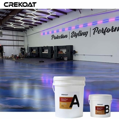 Stunning 3D Effects Metallic Epoxy Floor Coating For Over Existing Concrete Floors