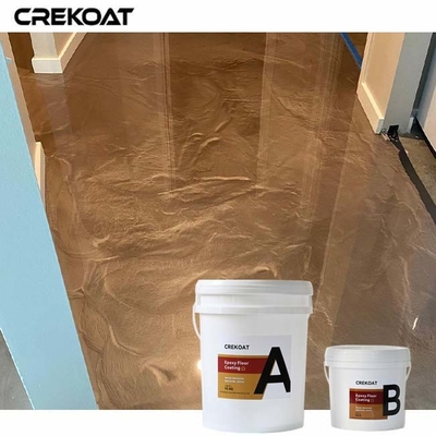 Heat Resistant Properties Metallic Epoxy Floor Coating Anti-Microbial Surface