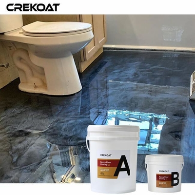 Stunning 3D Effects Metallic Epoxy Floor Coating For Over Existing Concrete Floors
