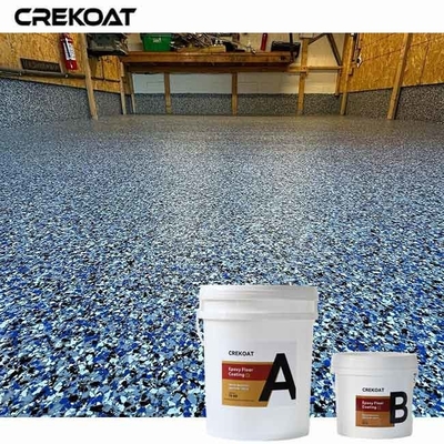 Anti-Corrosive Properties Blue Flake Epoxy Floor  For Industrial