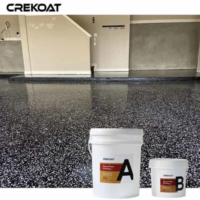 Black Flake Epoxy Floor Repels Stains From Oils , Grease And Other Substances