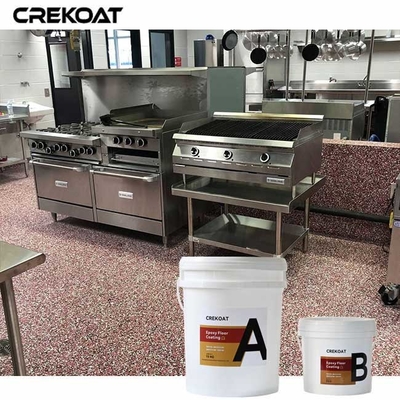 Moisture-Proof Epoxy Flake Floor Coating Vapor Transmission For Damp Environments