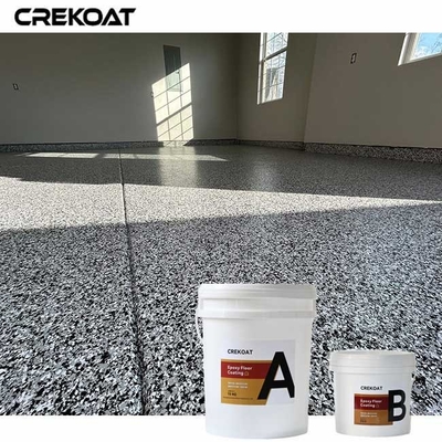 Self-Leveling Epoxy Flake Floor Coating Low Odor During Application