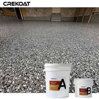 Self-Leveling Epoxy Flake Floor Coating Low Odor During Application